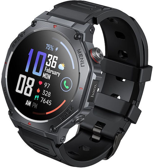 Hoco Y37 45mm Smartwatch (Μαύρο)