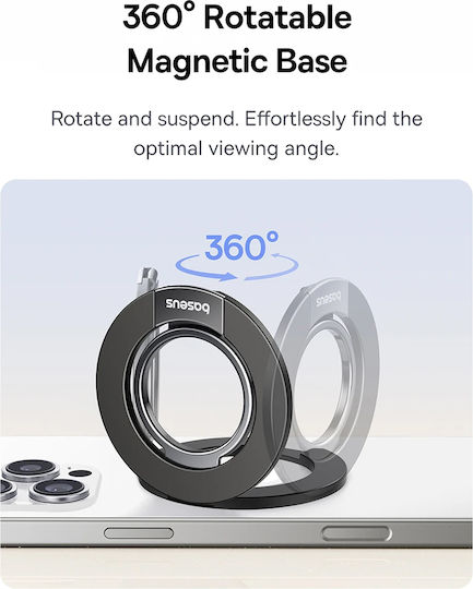 Baseus Magpro 3 Ring-Halter Für Handy In Schwarz