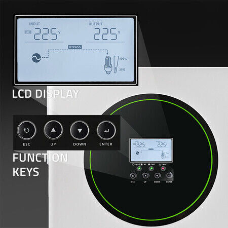 Qoltec Καθαρού Ημιτόνου Inverter Ισχύος 3500W με Τάση Εισόδου 24V (Μονοφασικό)