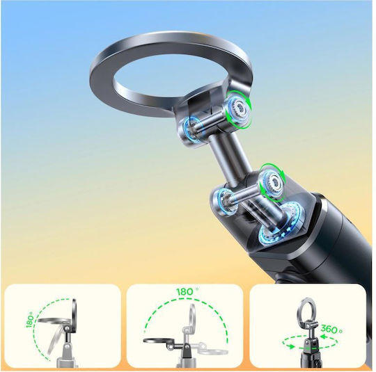 Joyroom Jr-zs509 Magsafe Compatible Selfie Stick Bluetooth Black