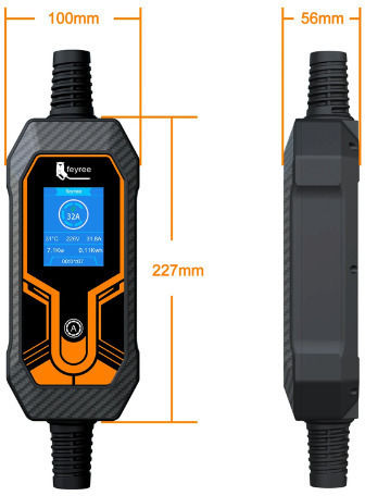 Feyree Portable Single Phase 7kW Charging Station with Built-in Cable Type 2 (202301161)