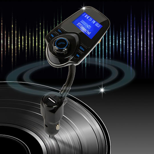 Techsuit Auto FM-Transmitter Jamlink Mfm4 Bluetooth Jack 3.5mm Tf Card 10–24v Schwarz