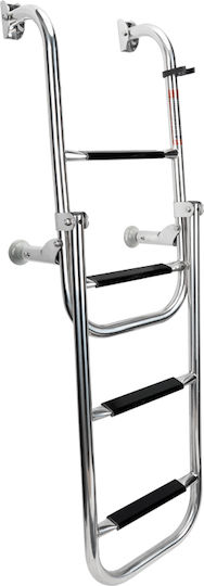 Lalizas 4 Steps Folding Boat Ladder Stainless Steel 316 Folding Boat Ladder 280x1060mm 4 Steps