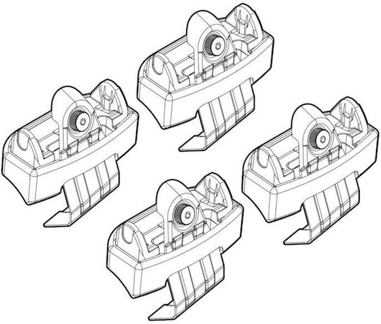 Nordrive Roof Bar Legs Nordrive Renault Rafale 04/2024+ 4 Pcs N21271