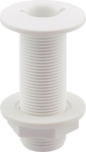 Lalizas Υδρορροή Σκάφους Απορροή με Φλάντζα 3/4'' 88mm Λευκό