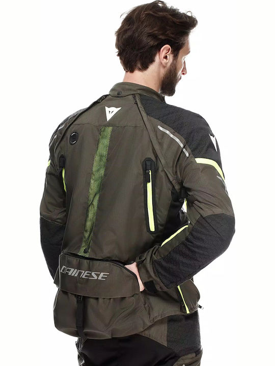 Dainese Super Adventure Bărbătesc Geacă de motocicletă Waterproof Tarmac/Black/Yellow Fluo