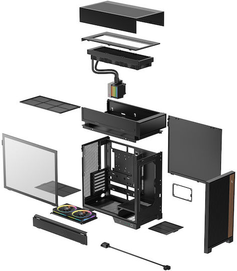 Deepcool CL6600 Middle Tower Carcasă PC Neagră