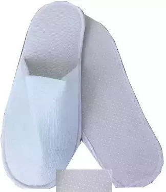 Ecocraft Disposable Terry Slippers 1 Pair With Non-slip Sole Thickness 5mm