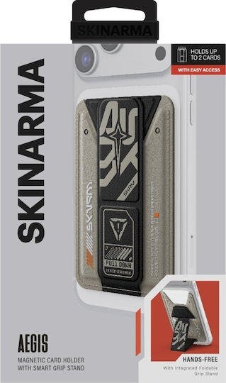 Skinarma MagSafe Θήκη Καρτών Kado Aegis σε Γκρι χρώμα