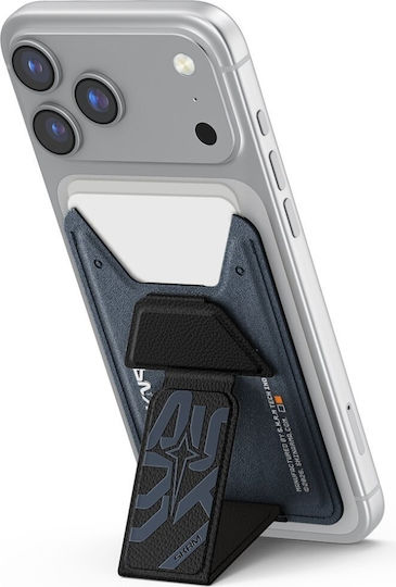 Skinarma MagSafe Card Case Kado Aegis in Nave Blue color
