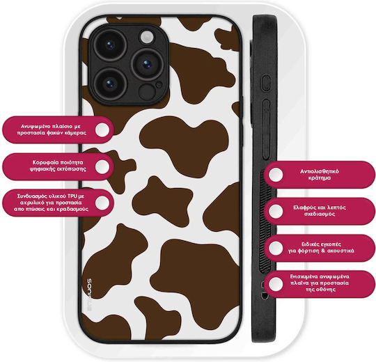 Калъф Sonique Animal Print Series Google Pixel 9a 5g Крава 02