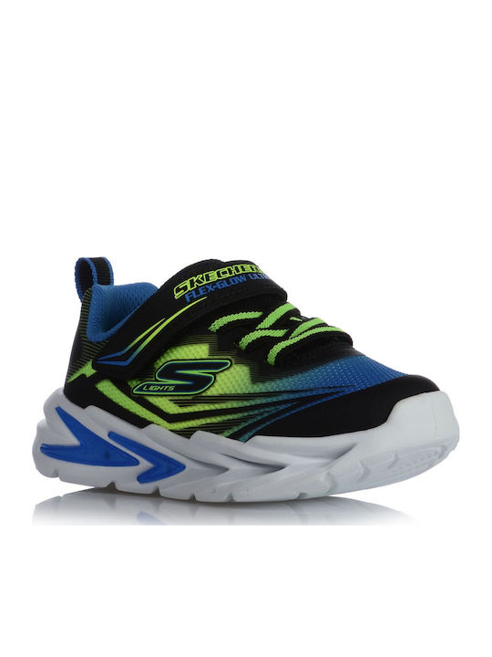 Flex-glow Ultra Kids Sneakers with Hoop & Loop Closure Multicolour