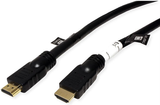 Roline Cable HDMI male - HDMI male 20m Black