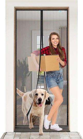 Pet Friendly Σίτα Πόρτας με Μαγνητικό Κούμπωμα 210x85cm