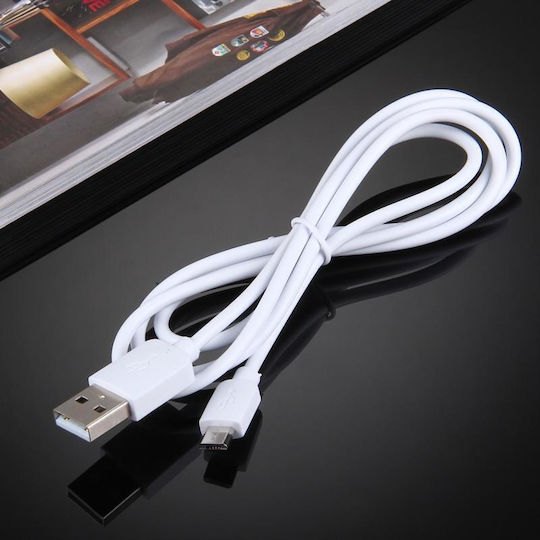 Haweel Regular USB 2.0 spre micro USB Cablu Alb 1m 1buc