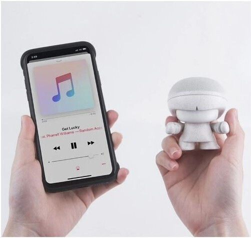 Xoopar Mini X Boy Eco XBOY81001.14WT Ηχείο Bluetooth 3W με Διάρκεια Μπαταρίας έως 4 ώρες Λευκό