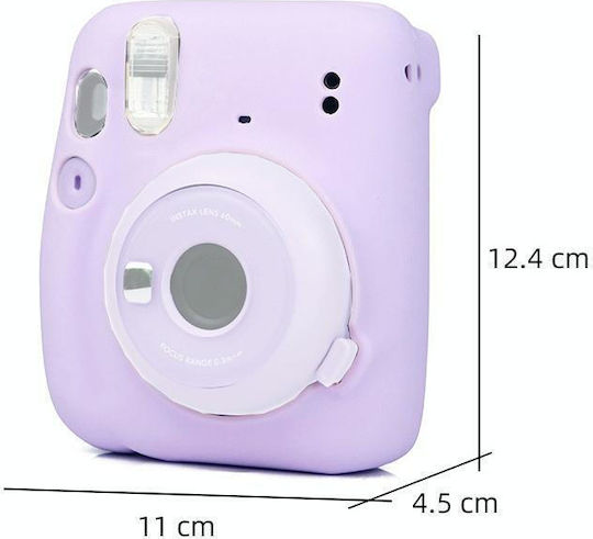 Силиконов защитен калъф Fujifilm Instax Mini 11 лилав