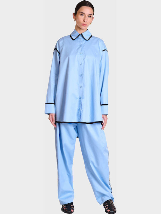 Collectiva Noir Women's Shirt Blue