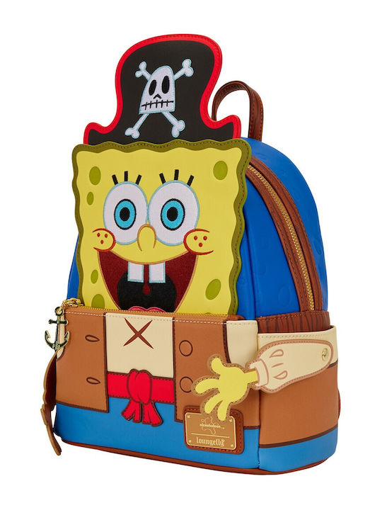Loungefly Kids Bag Backpack Multicolored 22.86cmx11.43cmx22.86cmcm Nickelodeon Spongebob Squarepants Mini