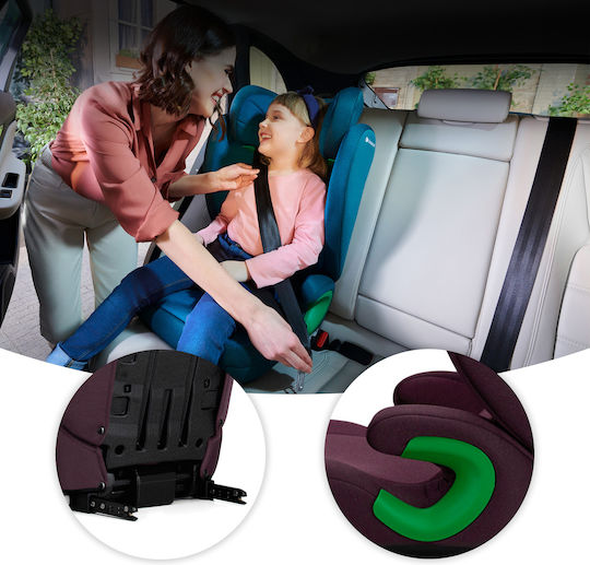 Kinderkraft Junior Fix Baby Car Seat High-back Booster i-Size with Isofix Cherry Pearl