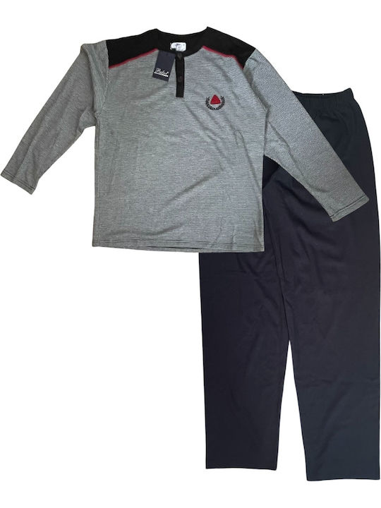 Rafael Men's Winter Pajamas Set Black