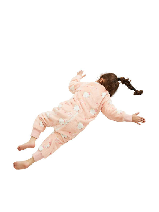 Queen Mother Winter Sleeping Bag with Feet Light Pink