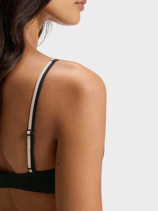 Boss Two-tone Bra Adjustable Straps Unlined_b.mirage Black Εσώρουχα Female Black 50556262-001