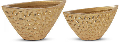 Harmony Doha Γλάστρα Κίτρινη 59x23x27εκ.