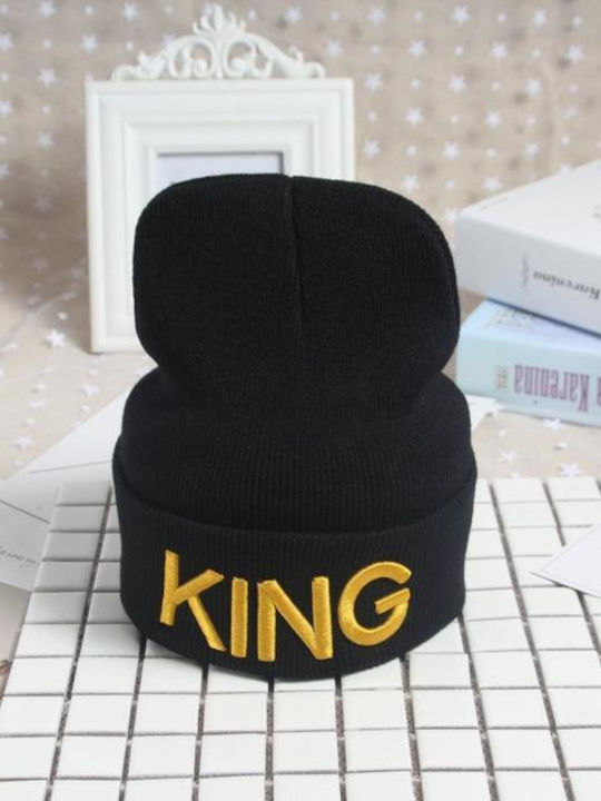 Beanie Γυναικείος Σκούφος Πλεκτός σε Μαύρο χρώμα