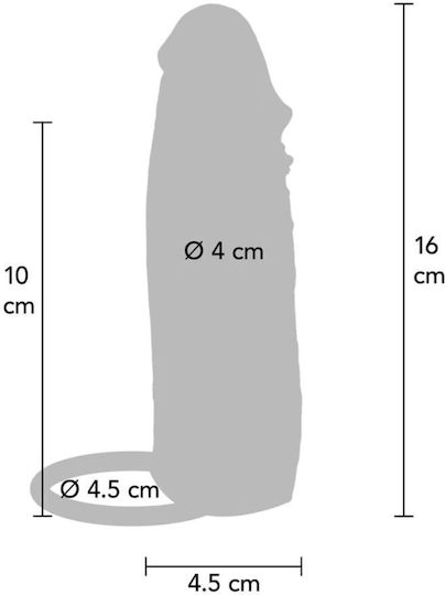 Get Real Προέκταση Πέους Flesh 16cm