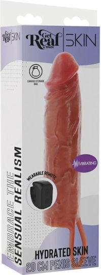 Get Real Προέκταση Πέους με Δόνηση Flesh 20cm