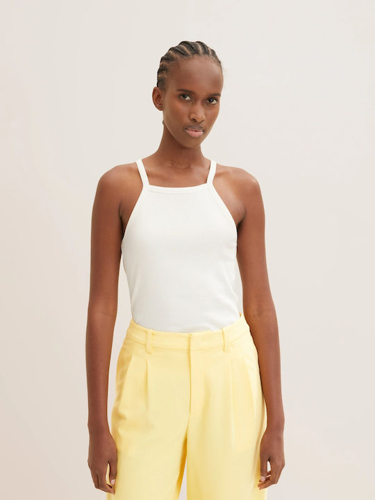 Women's Summer Blouse with Straps White
