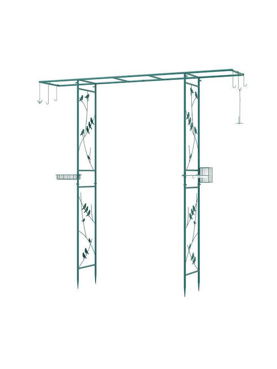 Αψίδα Κήπου από Μέταλλο 212x40x213cm Πράσινη GT4487GN