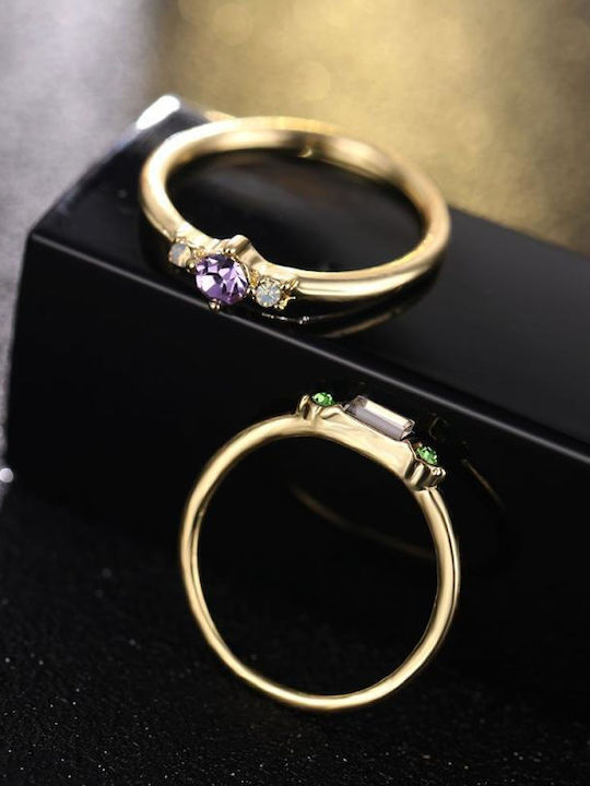 Set Damen Ringe mit Zirkonia