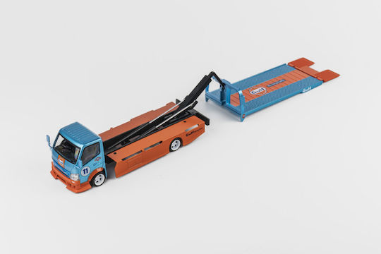 Модел на Плосък Пътно Помощен Камион "gulf Livery" 1:64 Micro Turbo