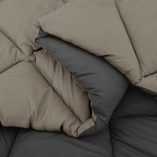 vidaXL Διπλή 200x240cm Ανοιχτό Γκρι, Ανθρακί vidaXL Διπλή 200x240cm Ανοιχτό Γκρι, Ανθρακί