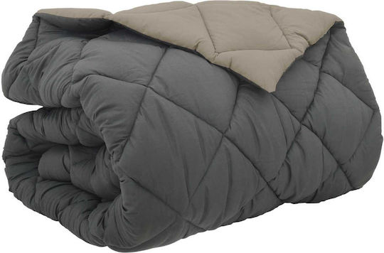 vidaXL Duvet Cover Double 200x240 Light Grey, Anthracite