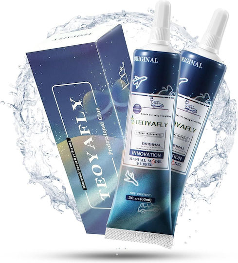 Teoyafly Adeziv Autocolantă 2buc 60ml Transparent
