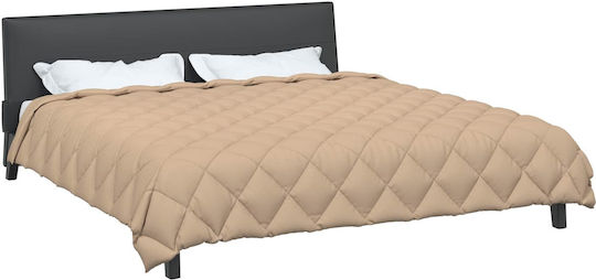 vidaXL Παπλωματοθήκη Υπέρδιπλη 220x240 Taupe