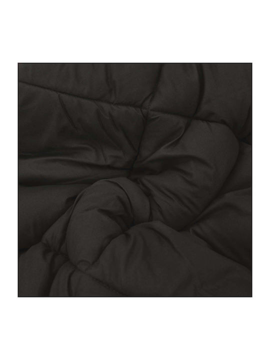 vidaXL Duvet Cover Double 200x200 Black and Tan