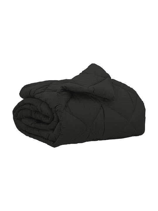 vidaXL Pătură Supraînălțată 220x155cm Neagră