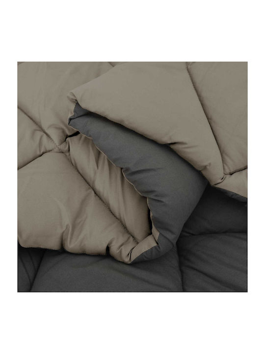 vidaXL Doppeldecke 200x140cm Hellgrau, Anthrazit
