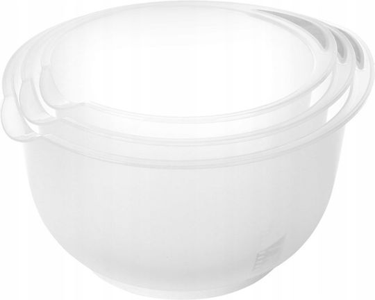Set 3 Boluri De Amestecare Excellent Houseware Polipropilenă 1.5 2 2.5 L Verde Transparent
