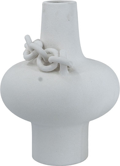 Artekko Βάζο Κεραμικό Candia Λευκό Φ31xΥ40cm