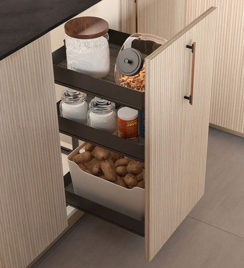 Emuca Grey Expanding Closet Mechanism with Brakes 8382435