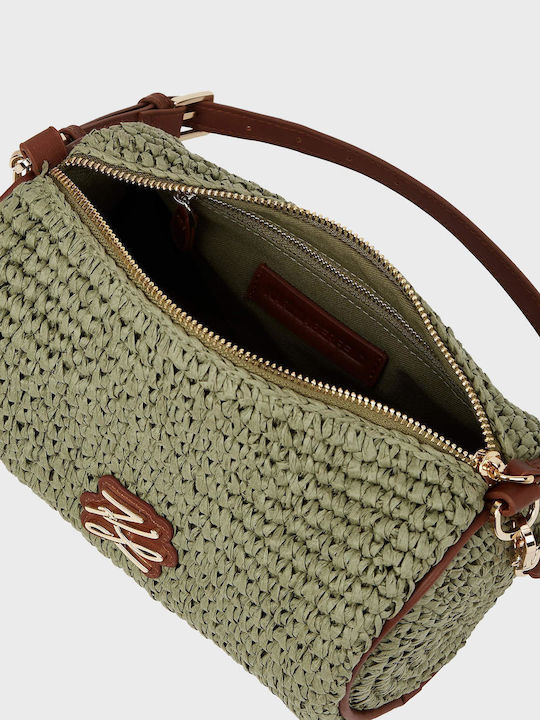 Karl Lagerfeld Autograph Damen Handtasche aus Rattan