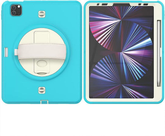 Case Ipad Pro 11” Air4/5 Stand Shoulder Strap Turquoise