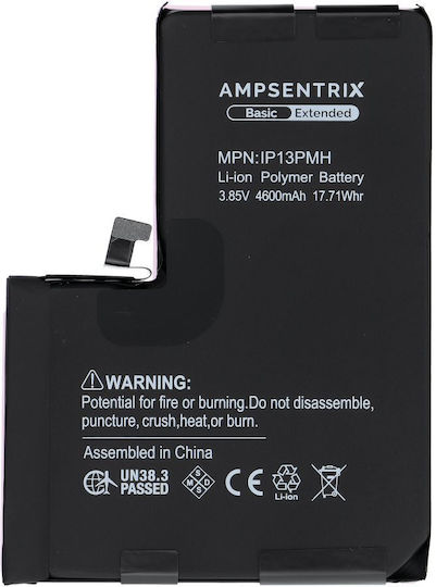 Ampsentrix Συμβατή Μπαταρία Αντικατάστασης για iPhone 13 Pro Max