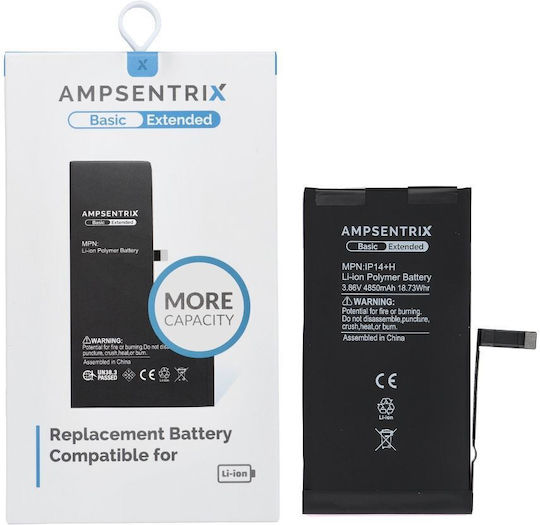 Ampsentrix Συμβατή Μπαταρία Αντικατάστασης για iPhone 14 Plus