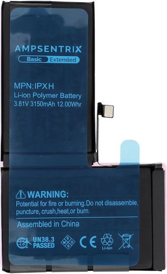 Ampsentrix Συμβατή Μπαταρία Αντικατάστασης για iPhone X
